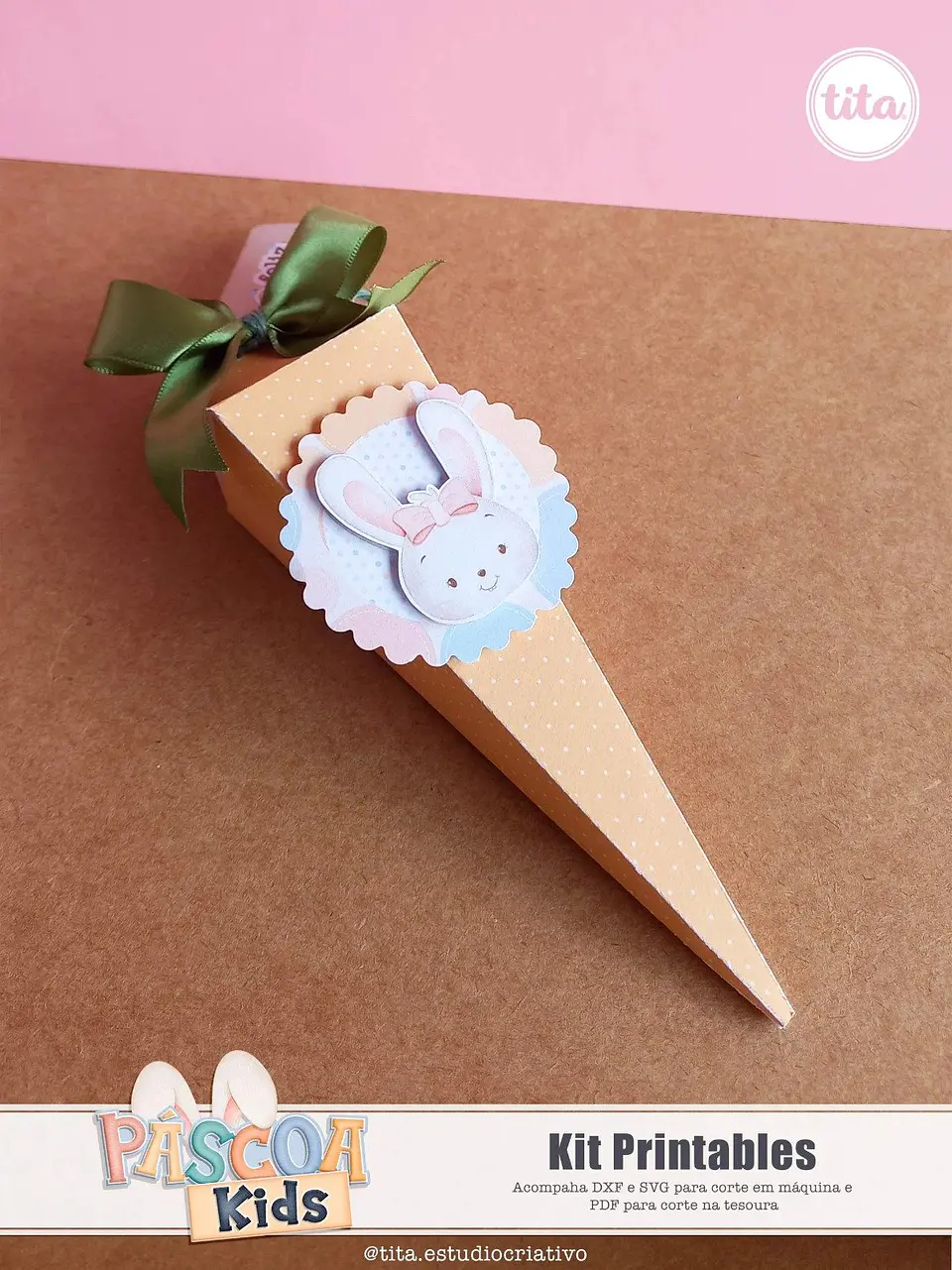 Arquivo de Corte Kit Printable Pascoa Kids 3