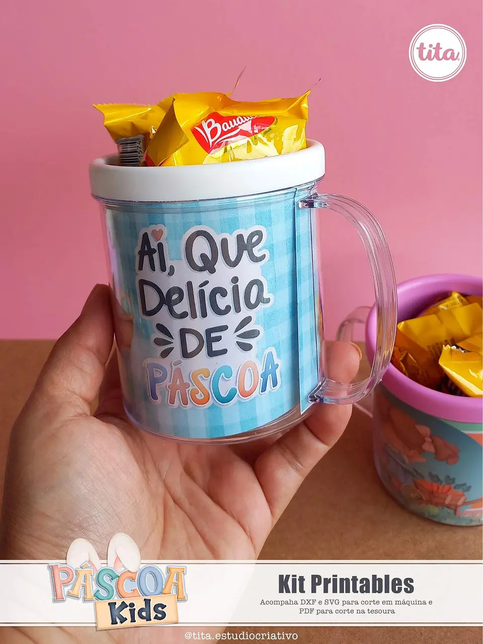Arquivo de Corte Kit Printable Pascoa Kids 6