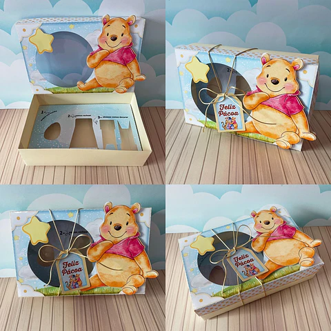 Arquivo de Corte Mini Confeiteiro Ursinho Pooh Páscoa