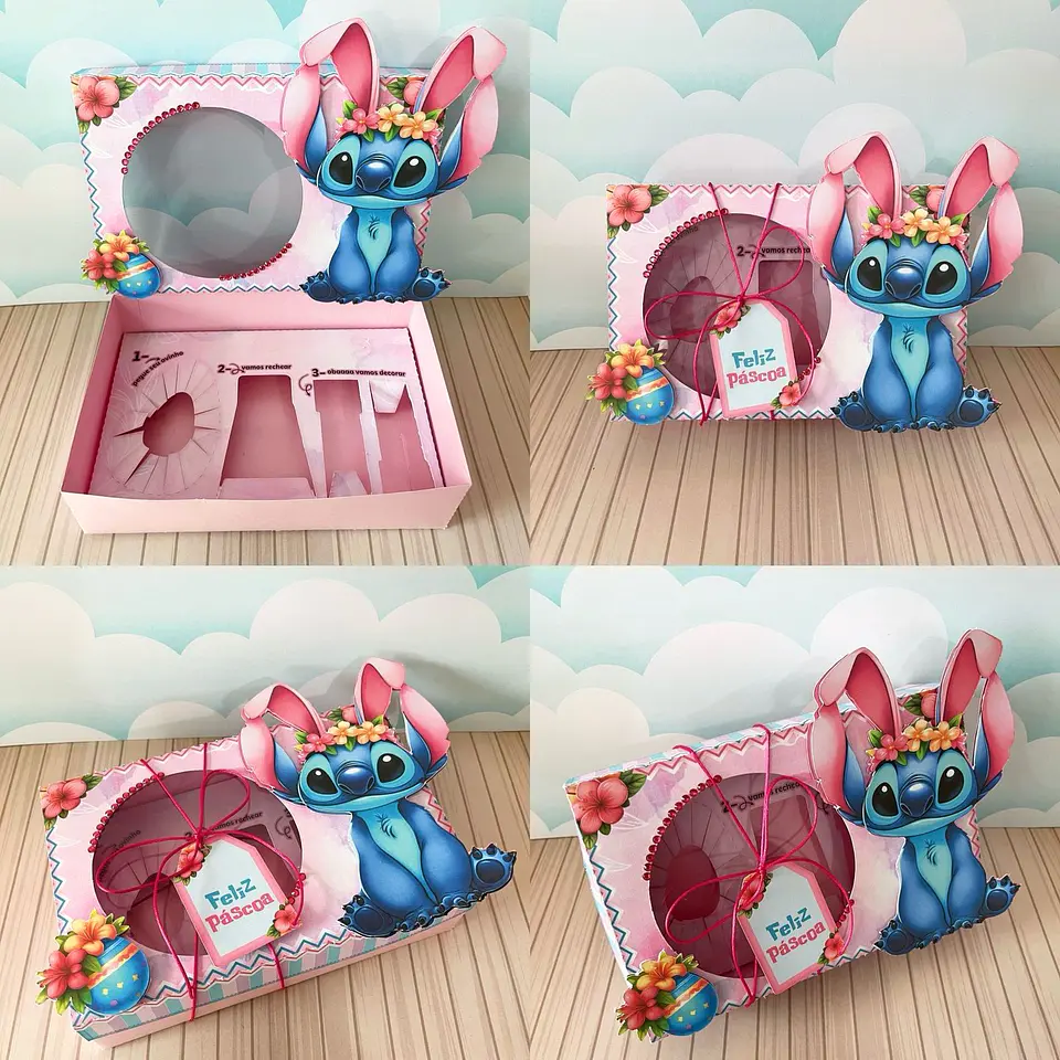 Arquivo de Corte Mini Confeiteiro Stitch Páscoa 1