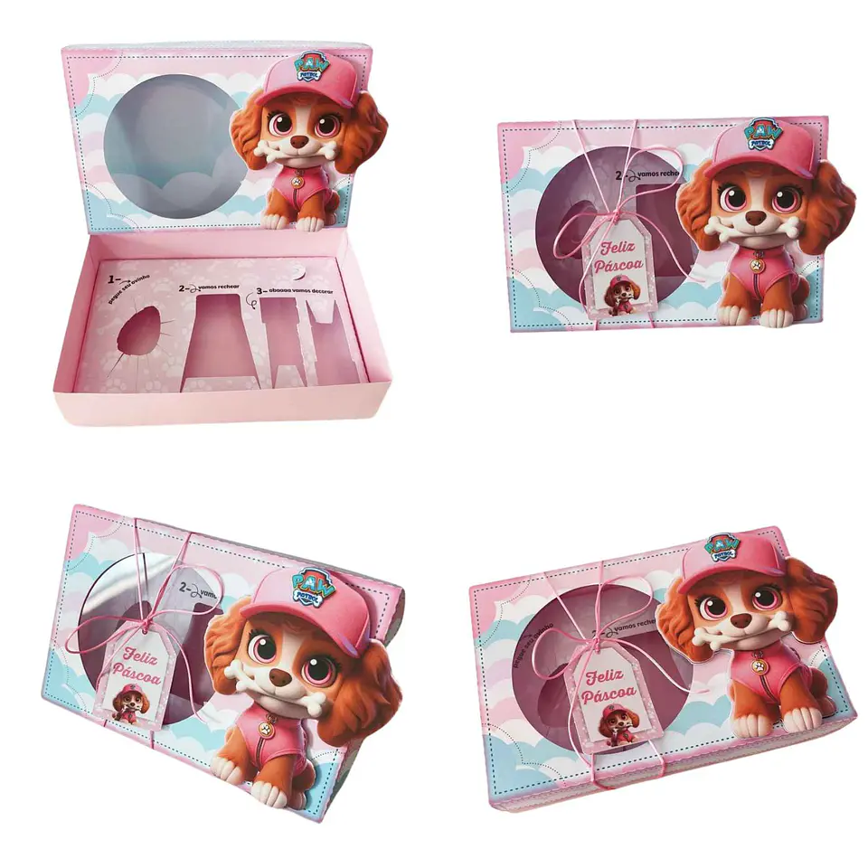 Arquivo de Corte Mini Confeiteiro Skye Páscoa 1