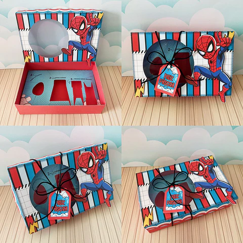 Arquivo de Corte Mini Confeiteiro Homem Aranha Páscoa