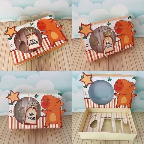 Arquivo de Corte Páscoa Mini Confeiteiro Capivara