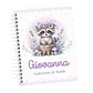 Arquivo Digital Caderneta Livro do Bebe Guaxinim Lilás - Thumbnail 2