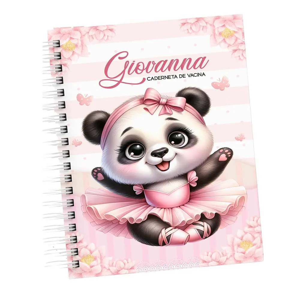 Arquivo Digital Caderneta Livro do Bebe Pandinha Feliz 2