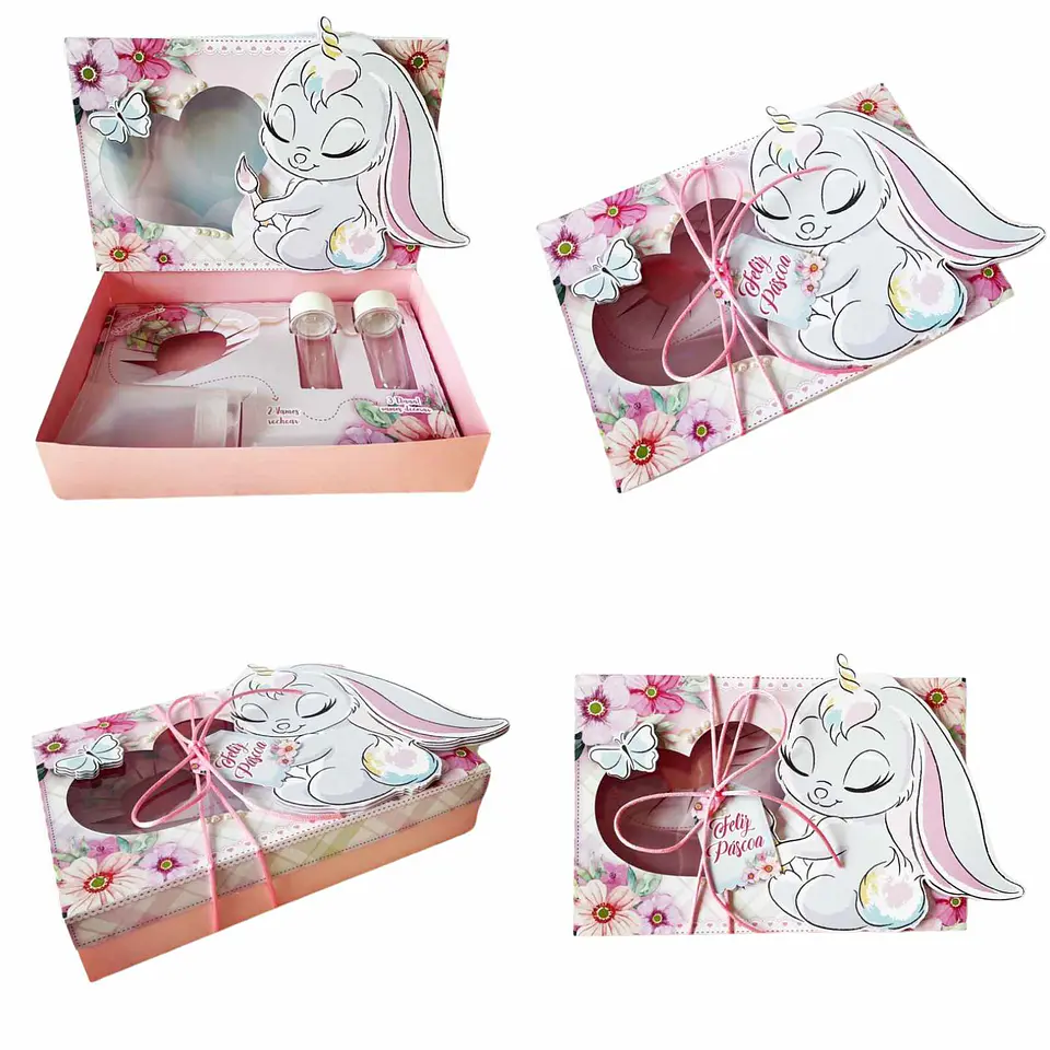 Arquivo de Corte Mini Confeiteiro Coelhinha Páscoa 1