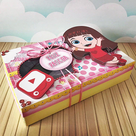 Arquivo de Corte Pascoa Mini Confeiteiro Luccas Neto Menina