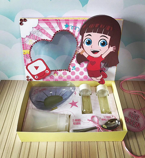 Arquivo de Corte Pascoa Mini Confeiteiro Luccas Neto Menina