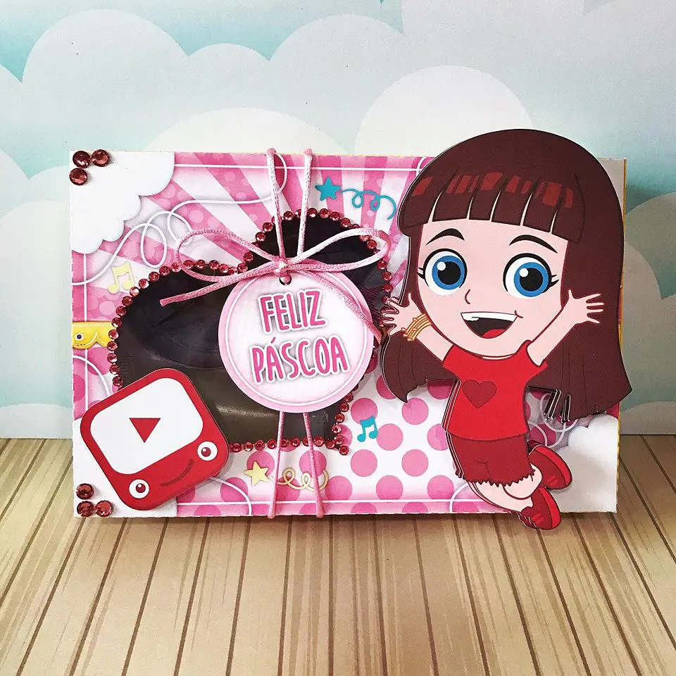 Arquivo de Corte Pascoa Mini Confeiteiro Luccas Neto Menina 3