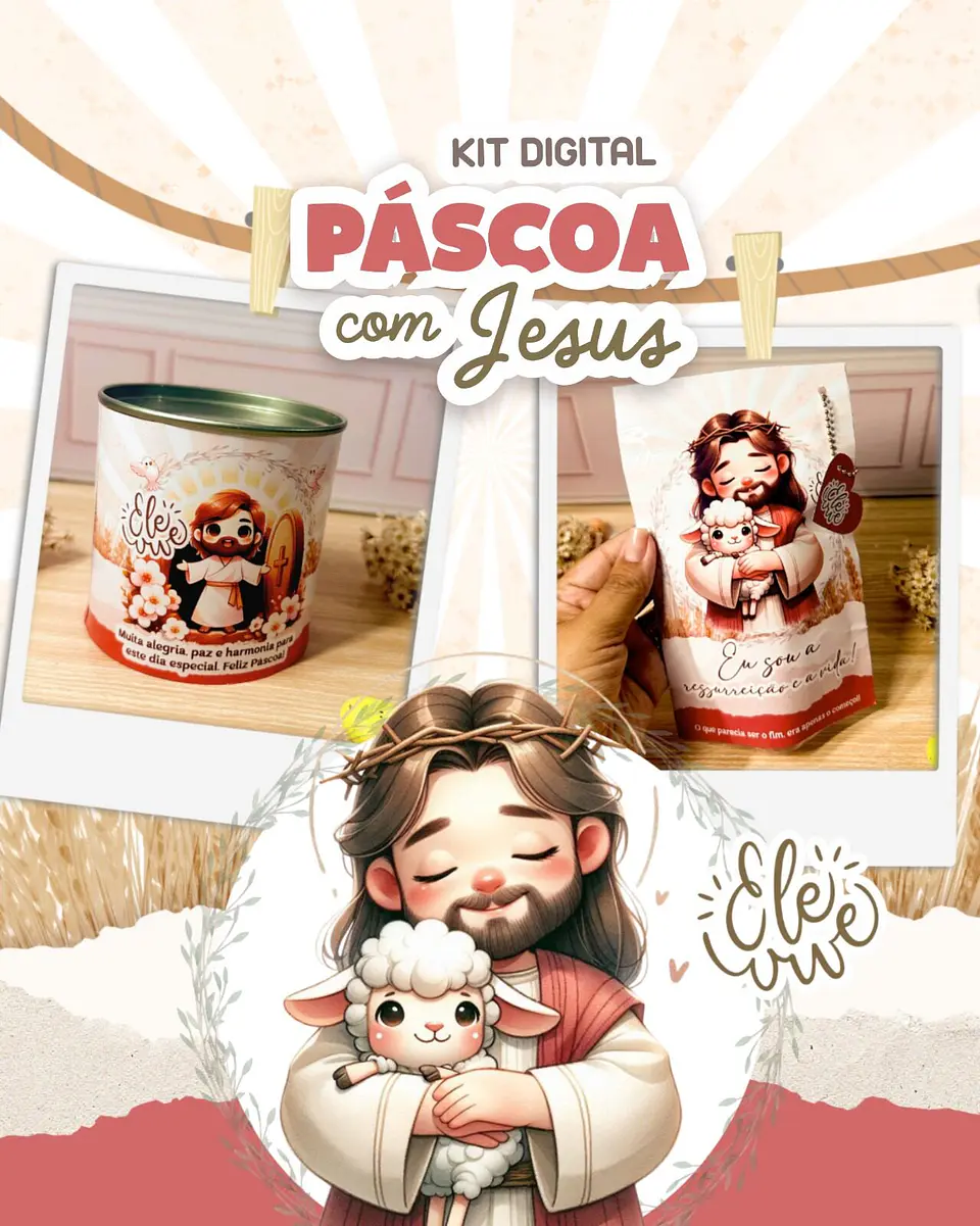 Arquivo de Corte Pack Páscoa com Jesus 10