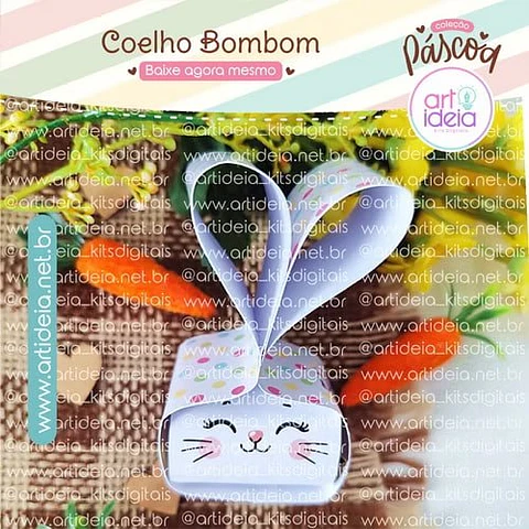 Arquivo De Corte Coelho Bombom  Pascoa
