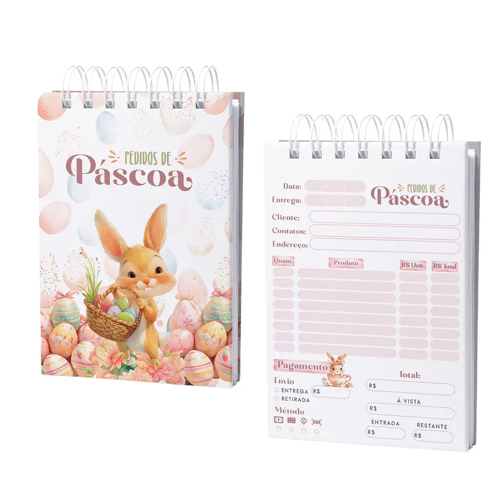 Arquivo de Corte Bloquinho de Pedidos Páscoa 1