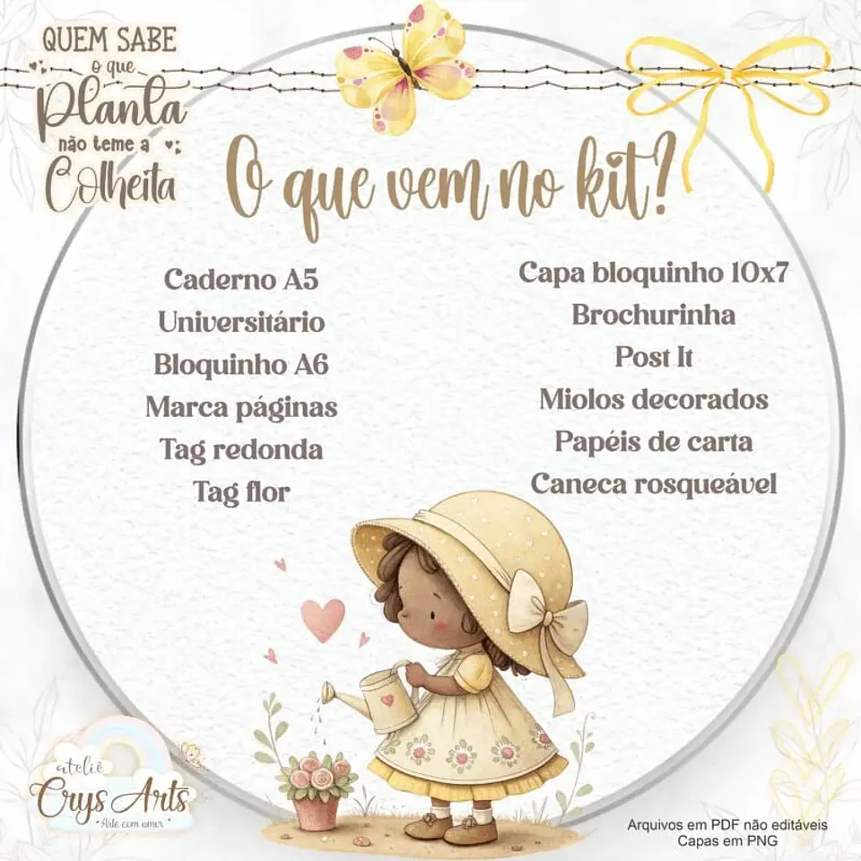 Arquivo Digital Kit Meninas Regador 5