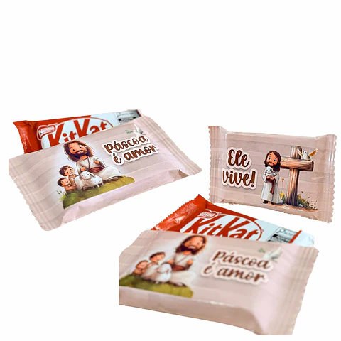 Arquivo De Corte Rótulo Kit Kat Páscoa
