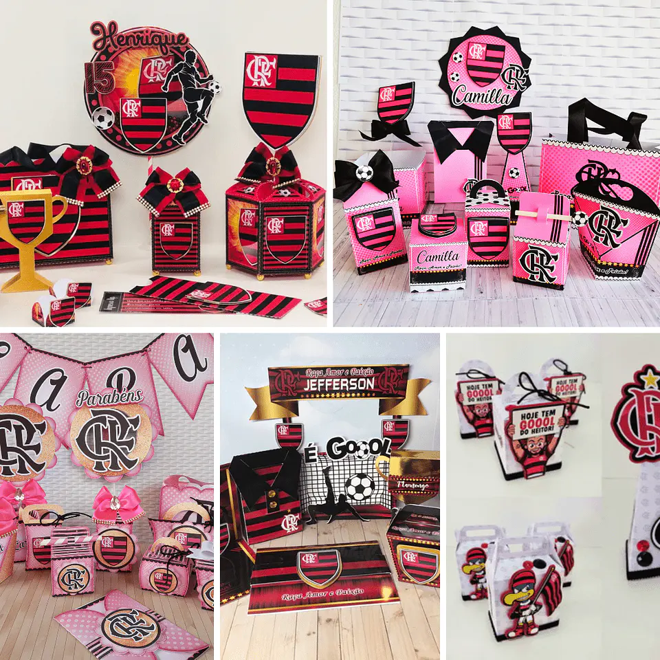 Arquivos de Corte 5 Kits Flamengo 1