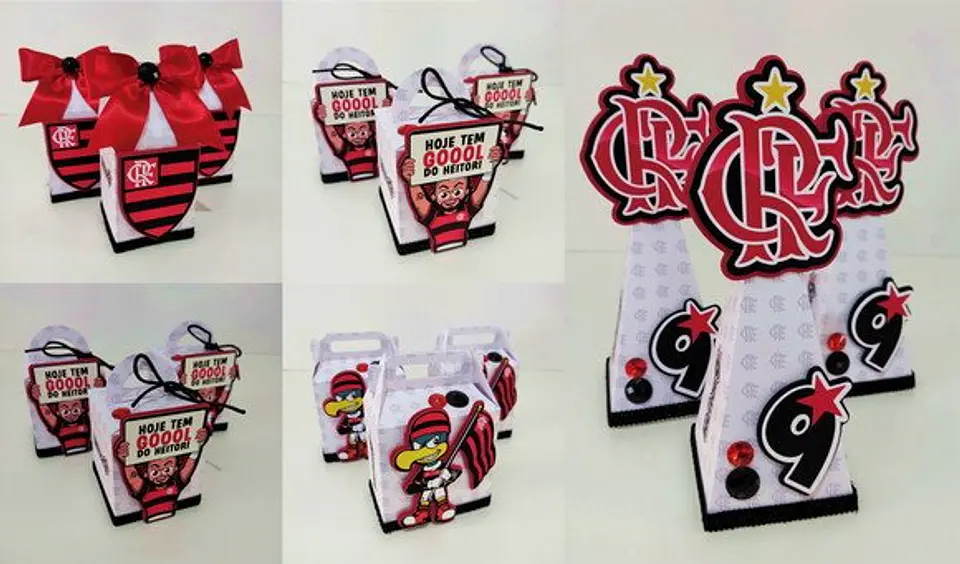 Arquivos de Corte 5 Kits Flamengo 5
