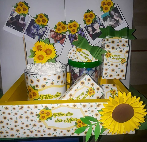 Arquivo de Corte Cesta Café da Manhã Mães