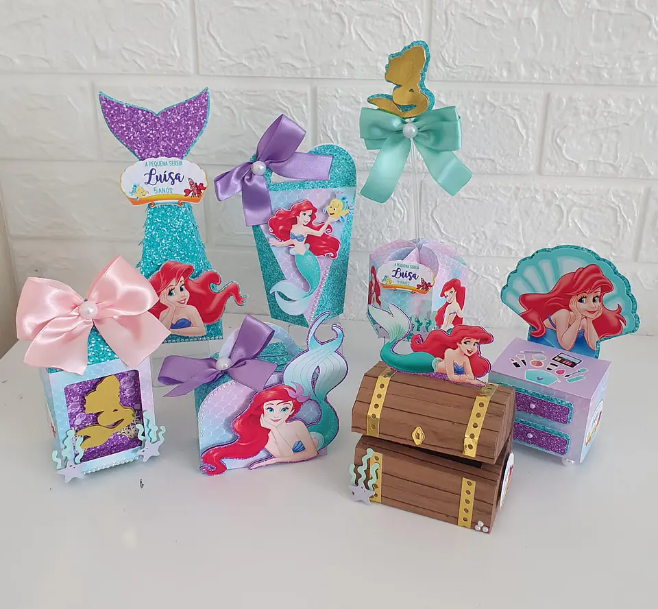 Arquivo de Corte Combo Pequena Sereia 6 Kits Ariel 3