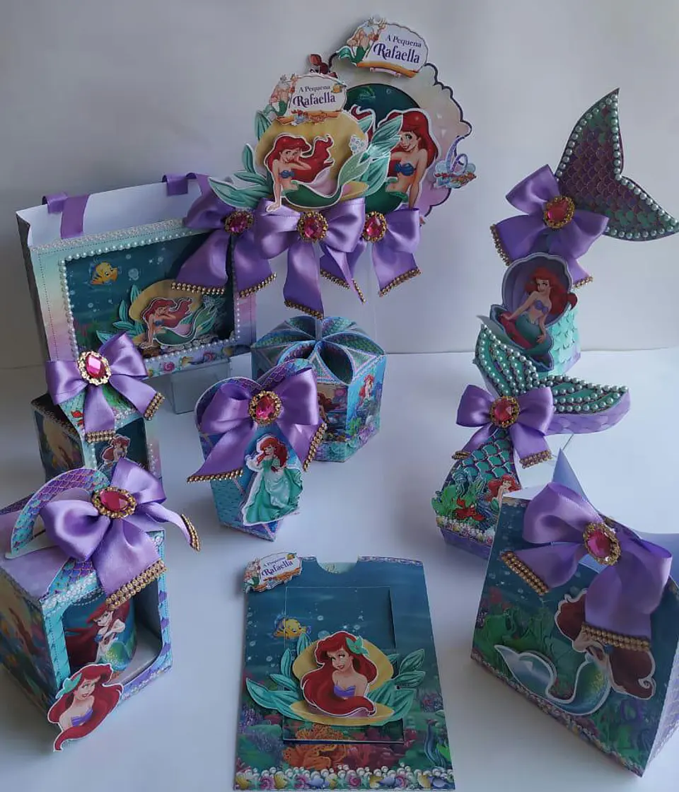 Arquivo de Corte 6 Kits Combo Ariel - Pequena Sereia 4
