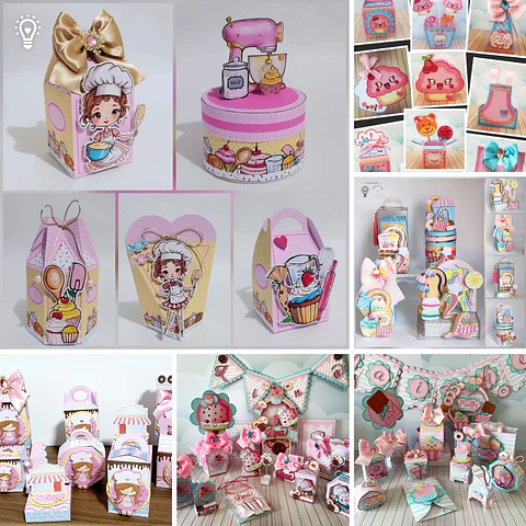 Arquivo de Corte Combo Confeitaria 6 Kits