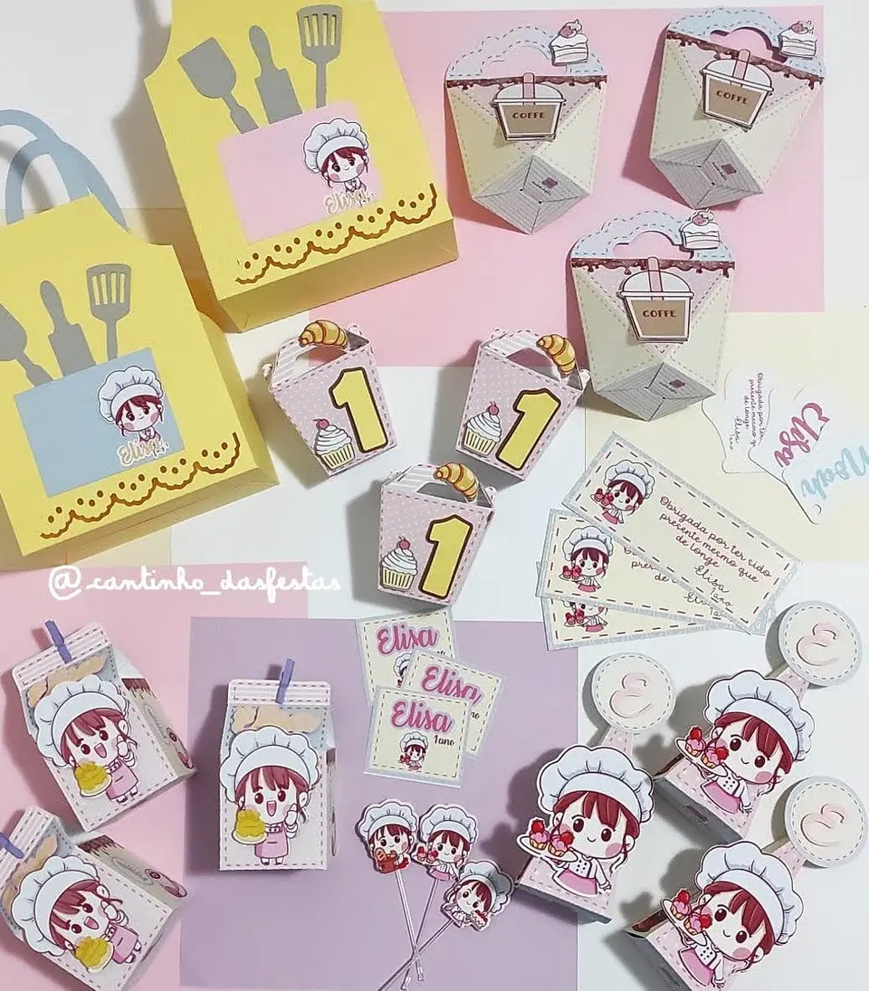 Arquivo de Corte Confeitaria Combo 6 Kits 5