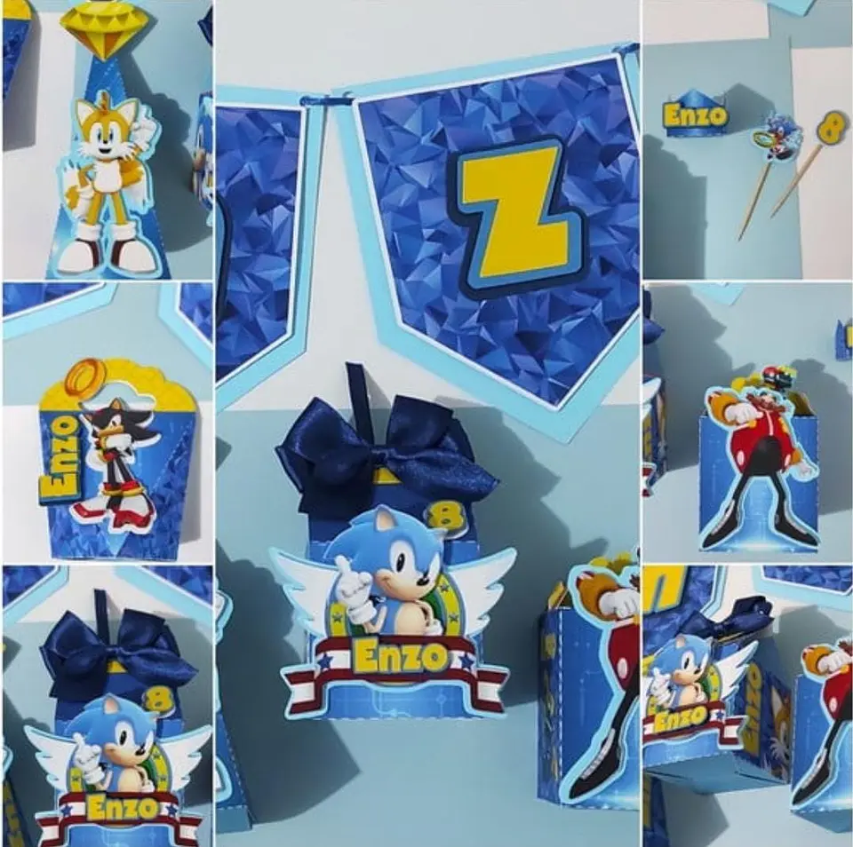Arquivos de Corte 6 Kits Sonic 3