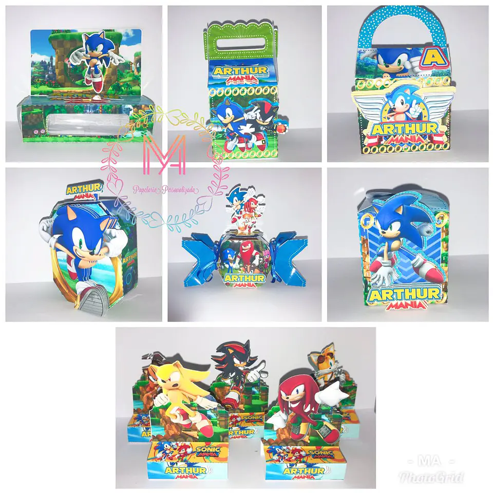 Arquivos de Corte 6 Kits Sonic 4
