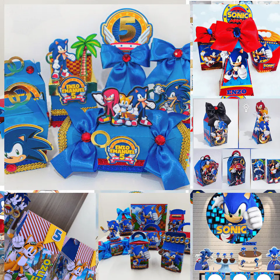 Arquivos de Corte 6 Kits Sonic 1
