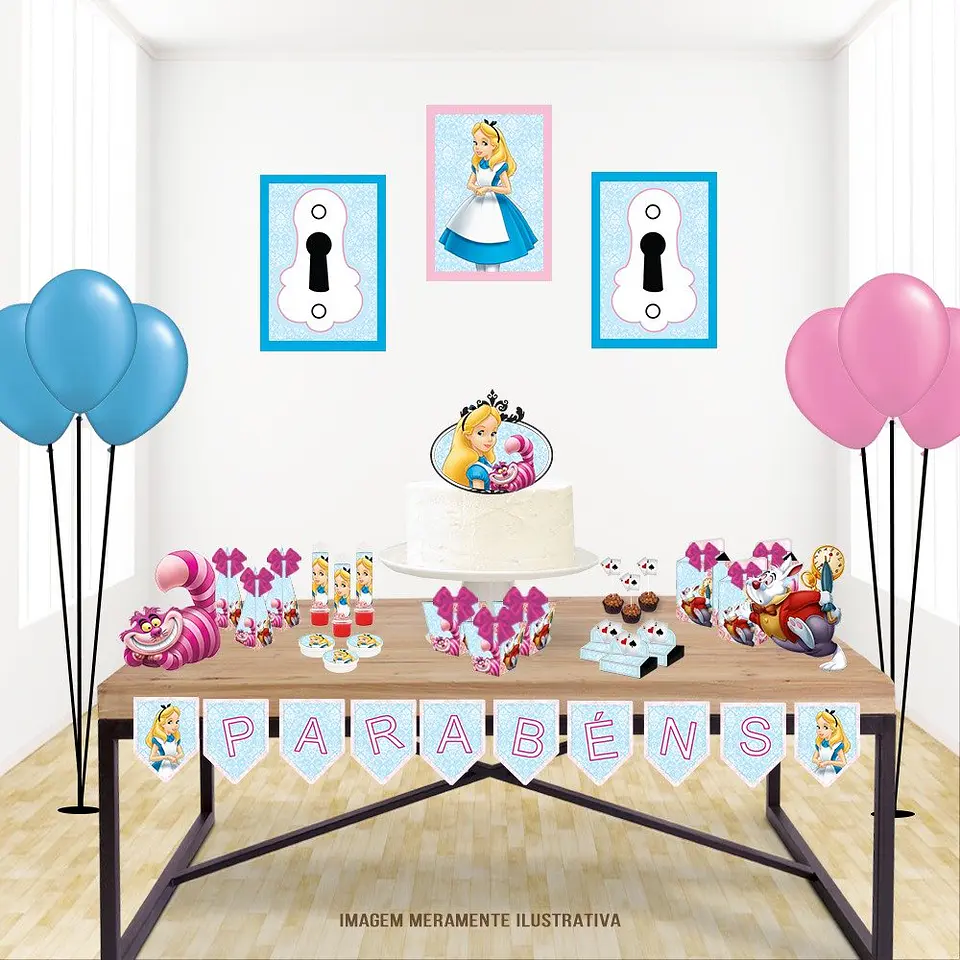 Arquivo de Corte 6 Kits Alice no Pais das Maravilhas 3