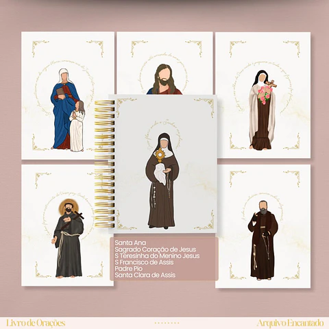 Arquivo de Corte Coleção Santos Livro de Orações