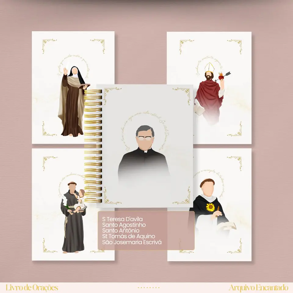 Arquivo de Corte Coleção Santos Livro de Orações 3