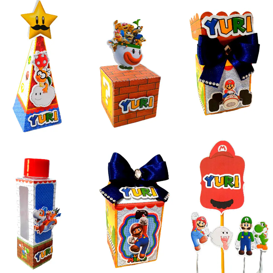 Arquivo de Corte Kit Festa Super Mario 1