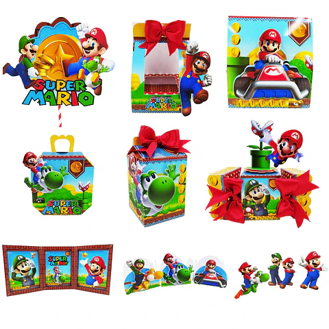 Arquivo de Corte Kit Festa Super Mario