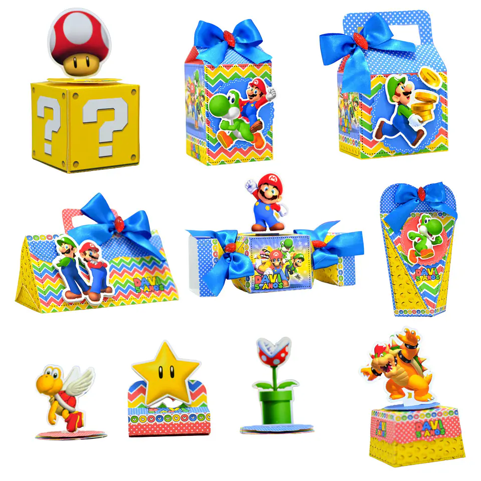 Arquivo de Corte Kit Festa Super Mario 1