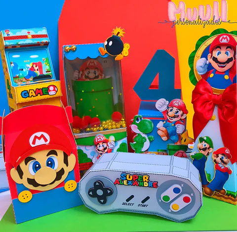Arquivo de Corte Kit Festa Super Mario