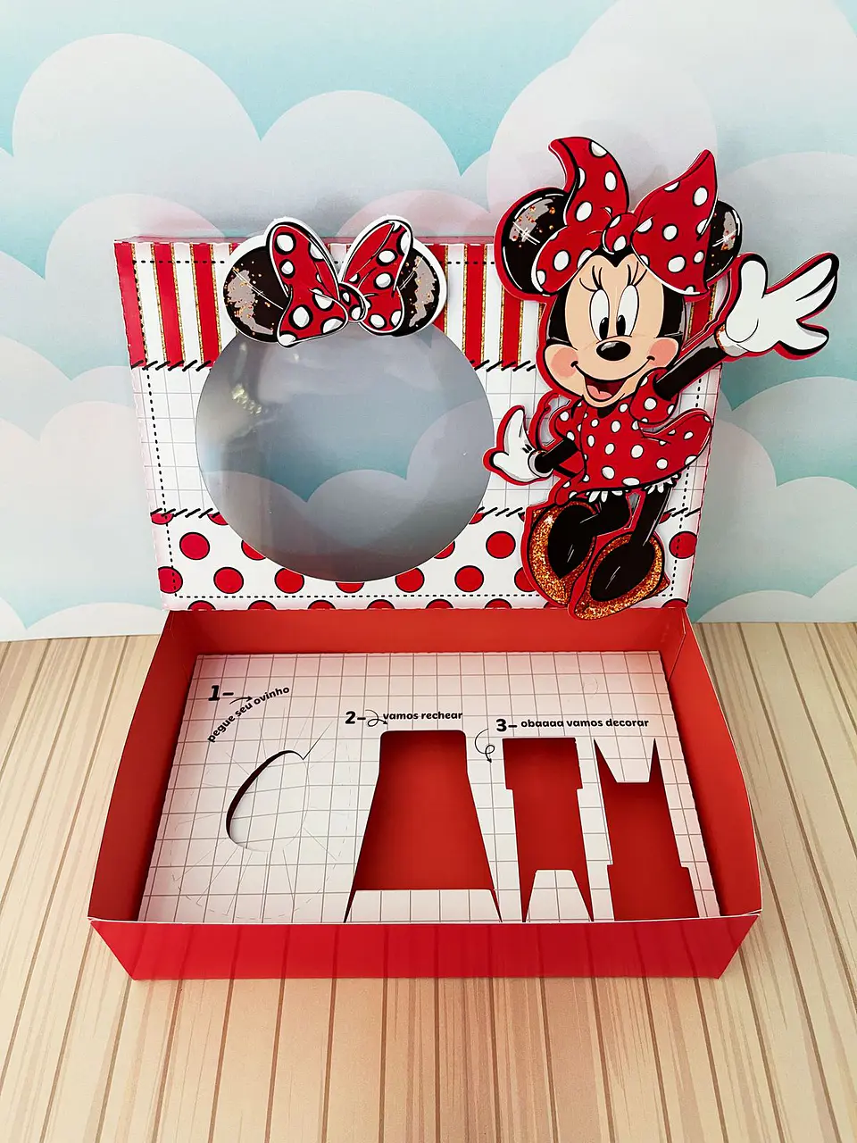 Arquivo de Corte Páscoa 2025 Mini Confeiteiro Minnie Vermelha 5