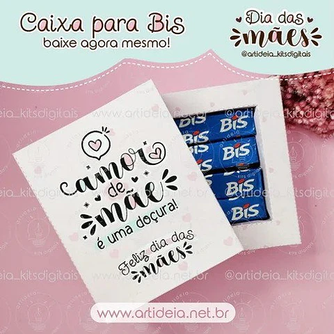 Arquivo de Corte Caixa Bis Dia das Mães