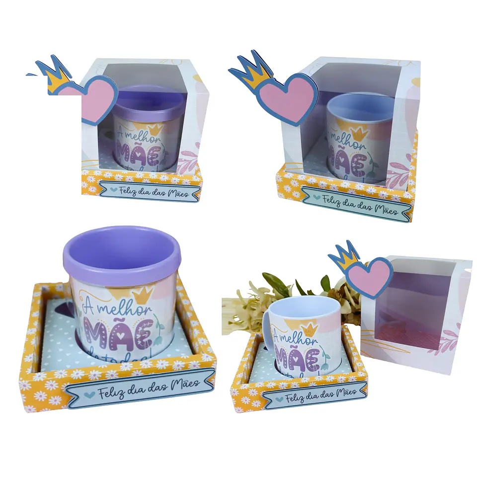 Arquivo de Corte Caixa Caneca Dia das Mães 1