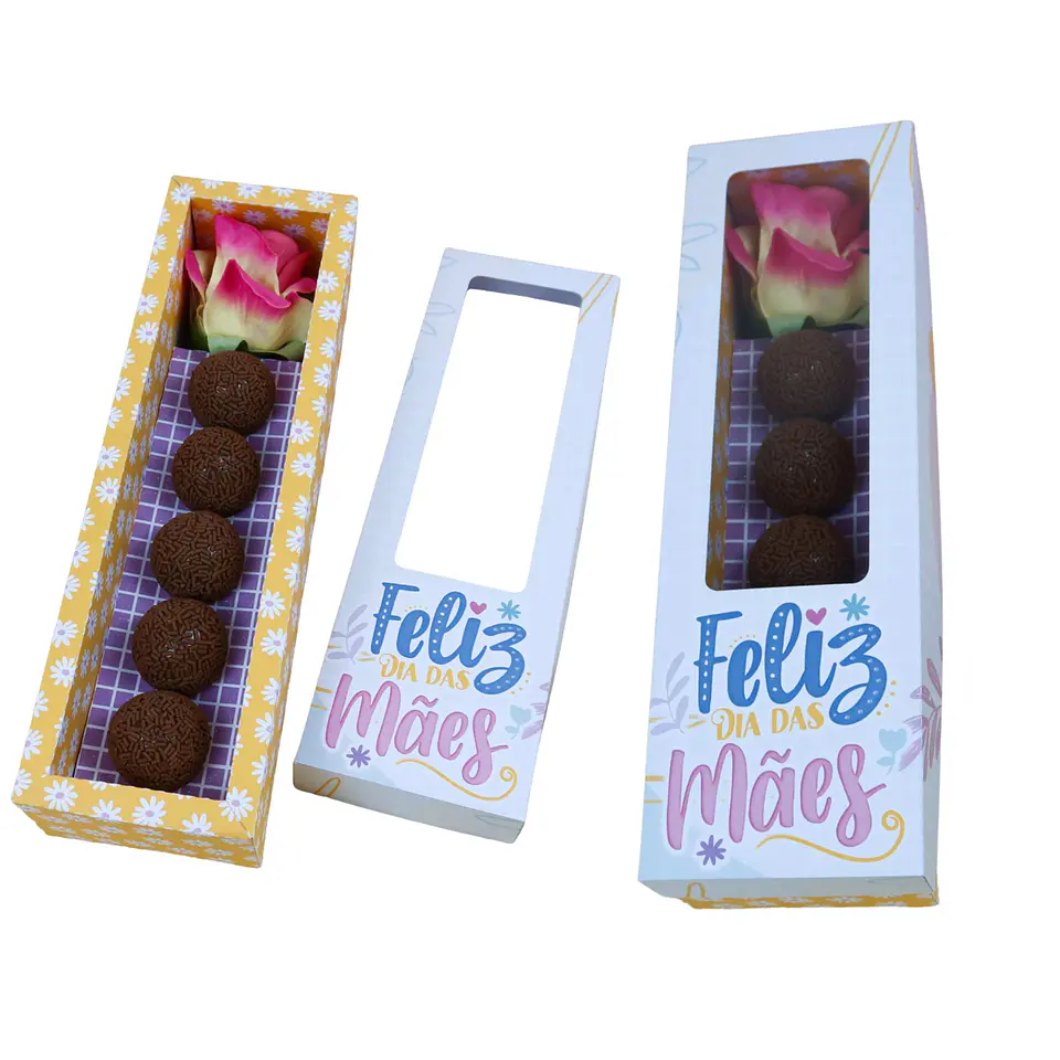 Arquivo de Corte Caixa Rosa e 5 Doces Dia das Mães 1
