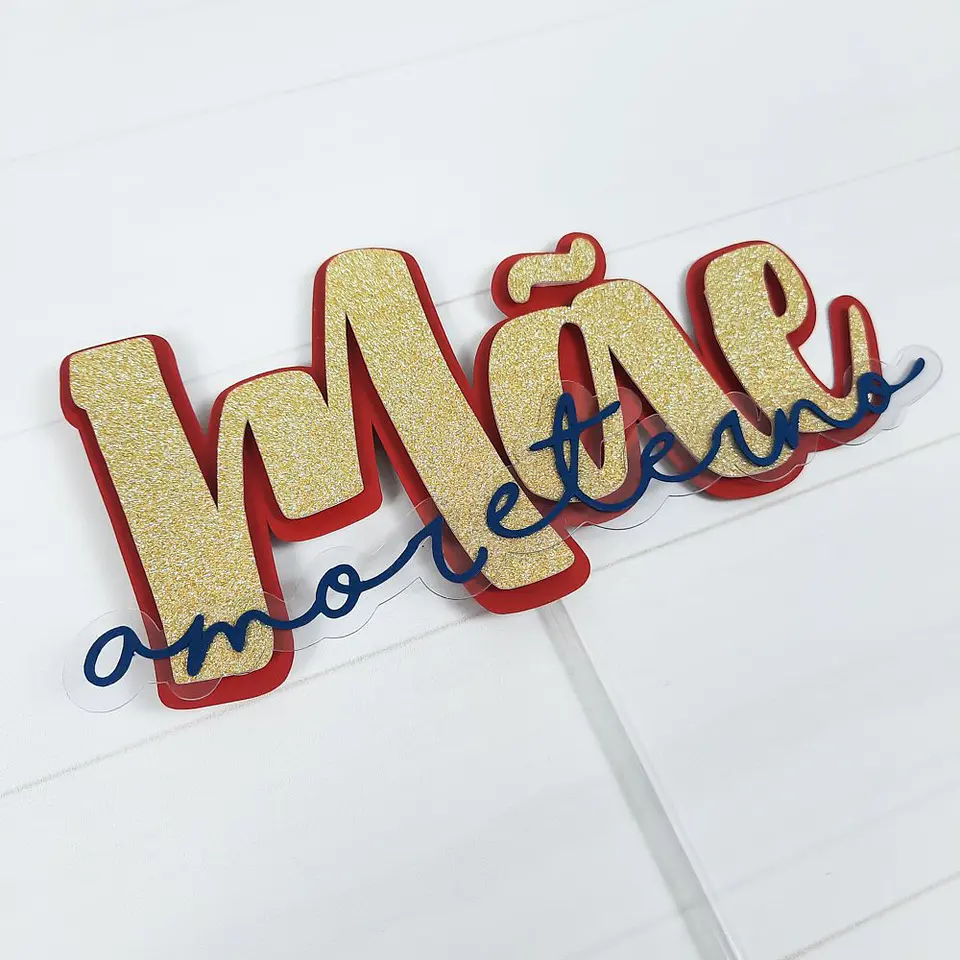 Arquivo de Corte Topo de Bolo Dia das Mães 2