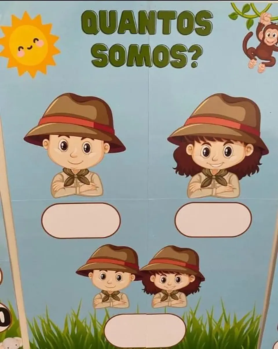 Arquivo Digital Kit Decoração Sala de Aula Safari 8