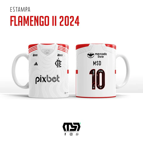Arquivo Digital Sublimação Caneca Arte Avulsa Futebol Flamengo