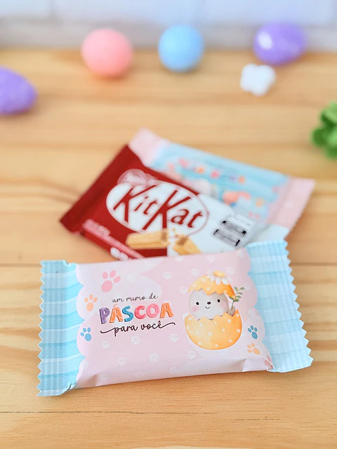 Arquivo de Corte Rótulo Kit Kat Páscoa
