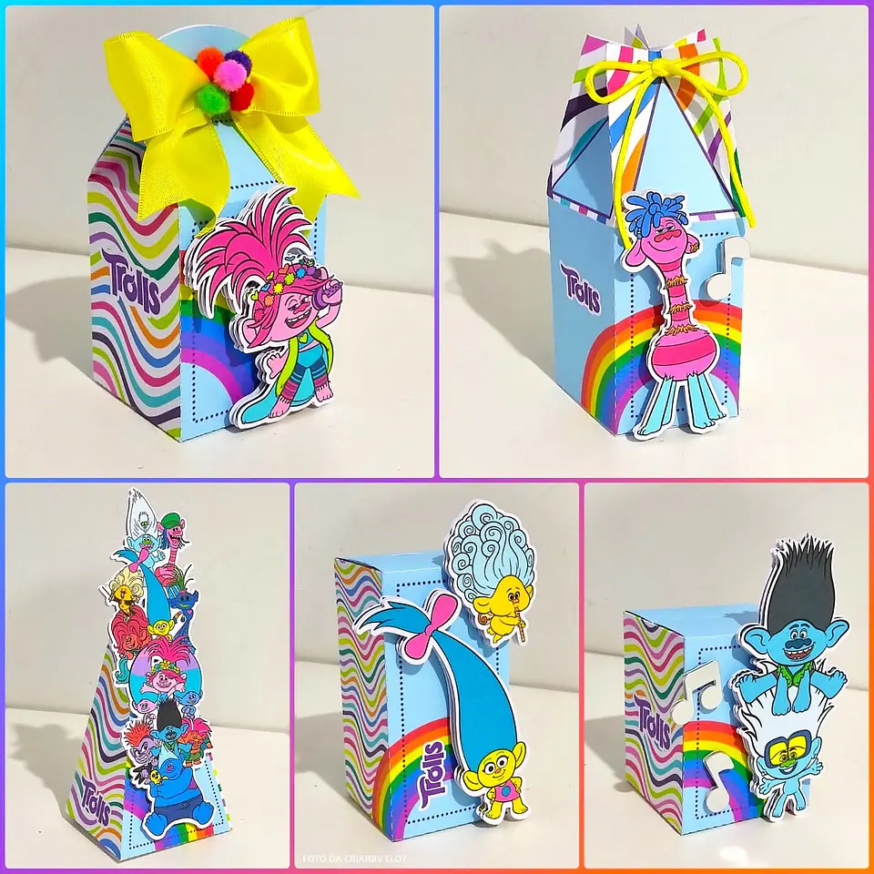 Arquivo de Corte Kit Festa Trolls 1