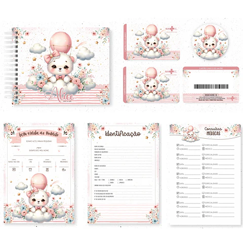 Arquivo Digital Pack Baby Ursinha