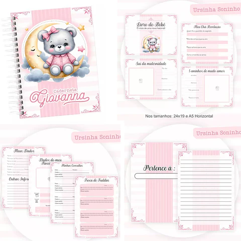 Arquivo Digital Pack Baby Ursinha Soninho