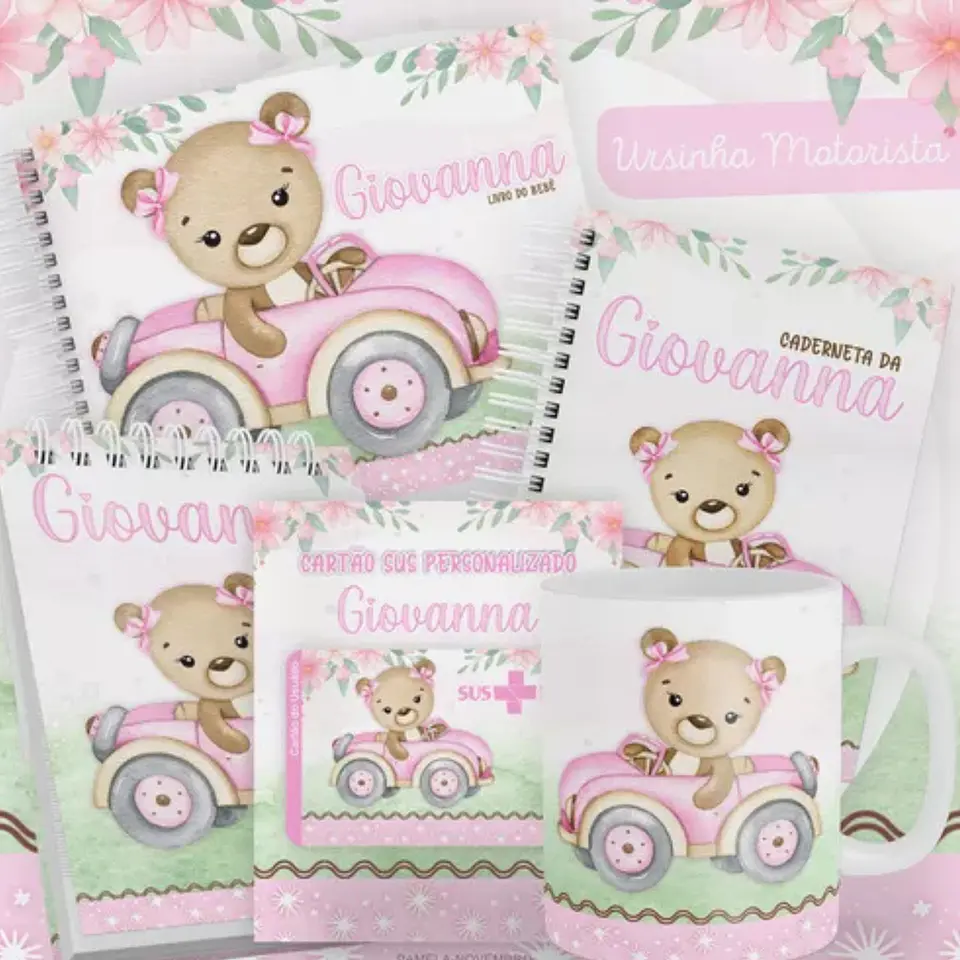 Arquivo Digital Pack Baby Ursinha Motorista 1