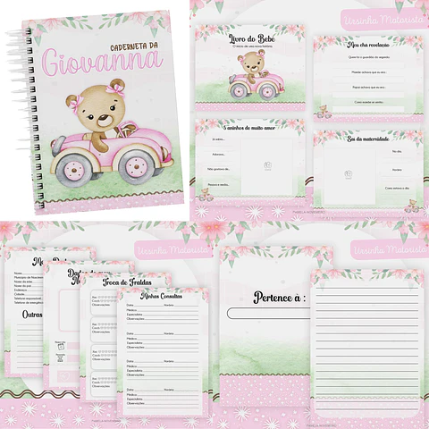 Arquivo Digital Pack Baby Ursinha Motorista