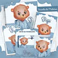 Arquivo Digital Caderneta, Livro do Bebe Ursinho De Moletom - Thumbnail 1