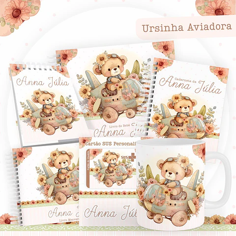 Arquivo Digital Caderneta, Livro do Bebe Ursinha Aviadora